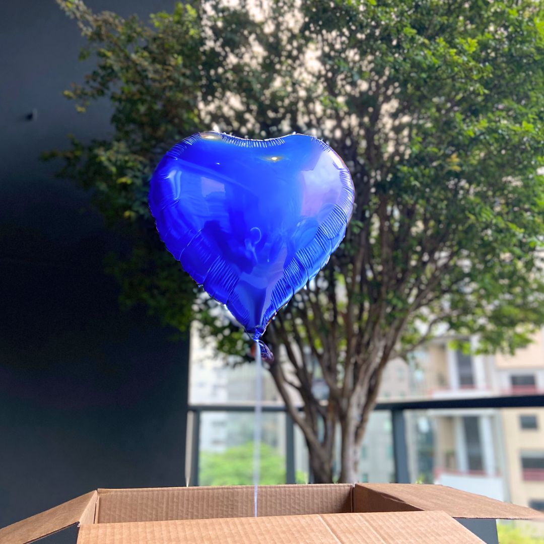 Balão - Coração Azul