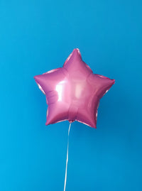Balão - Estrela Rosa Metálica