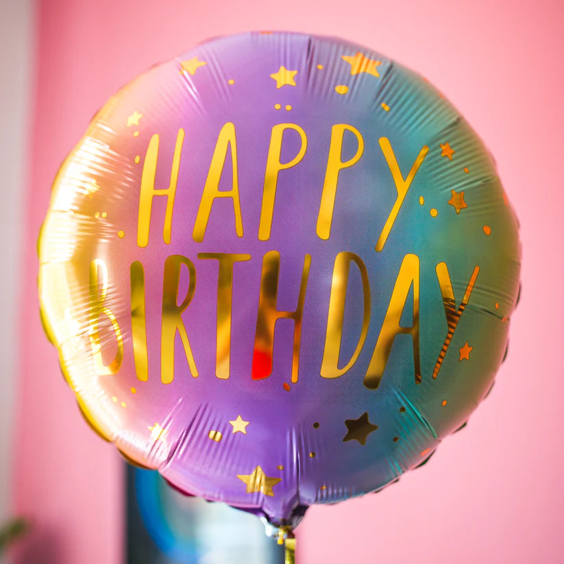 Balão Pastel de Feliz Aniversário