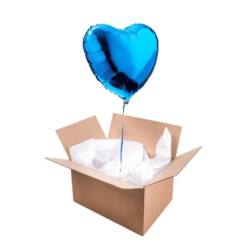 Balão Coração Azul Safira