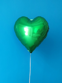 Balão - Coração Verde