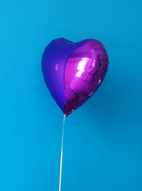 Balão - Coração Roxo